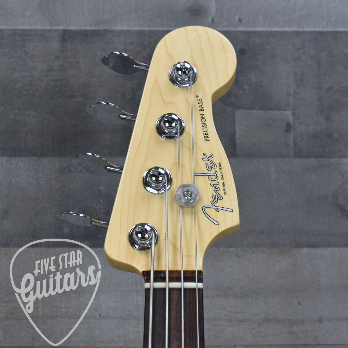 Pre-Owned Fender Mod Shop Precision Bass - Fiesta Red with Hard Shell Case
