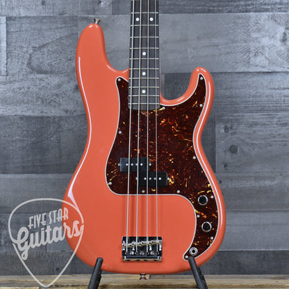Pre-Owned Fender Mod Shop Precision Bass - Fiesta Red with Hard Shell Case