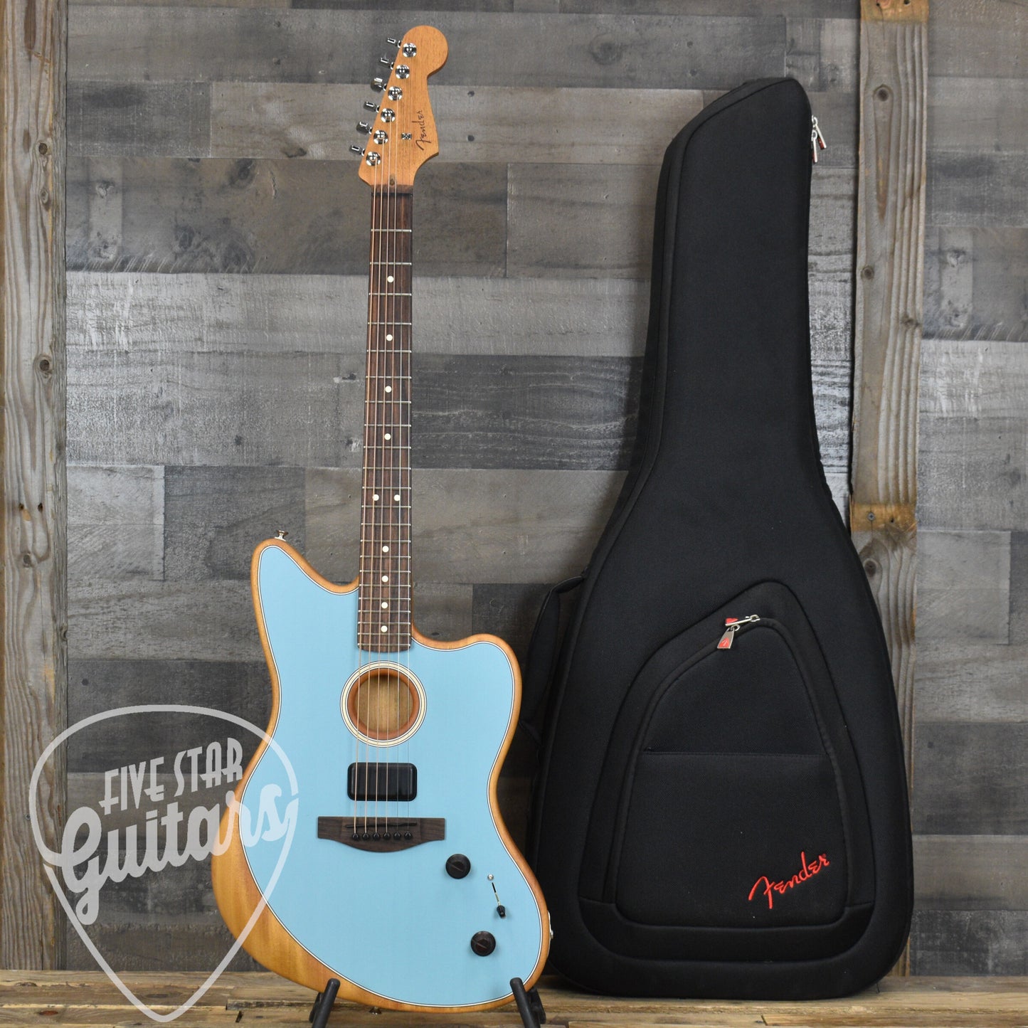 Pre-Owned Fender Player Acoustasonic Jazzmaster - Ice Blue with Gigbag