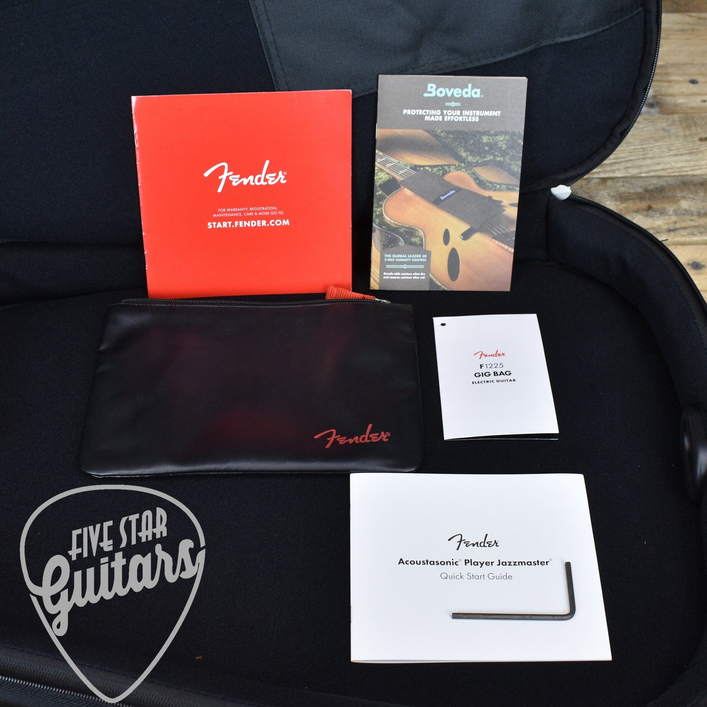 Pre-Owned Fender Player Acoustasonic Jazzmaster - Ice Blue with Gigbag