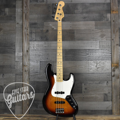 Pre-Owned Fender Player Jazz Bass - 3 Tone Sunburst with Gigbag