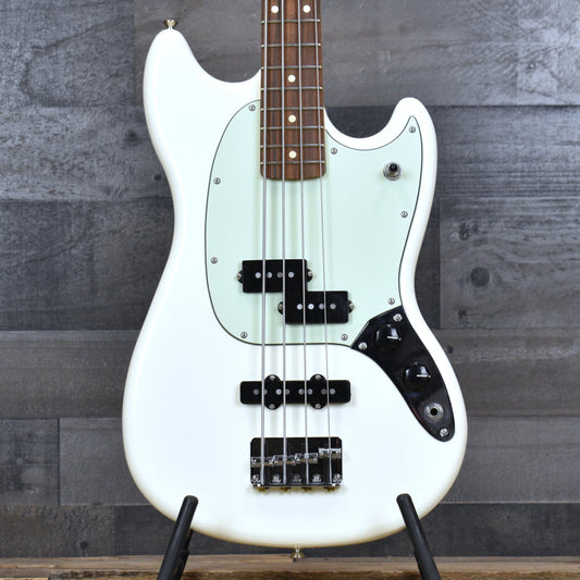 Pre-Owned Fender Player Mustang PJ Bass - Olympic White