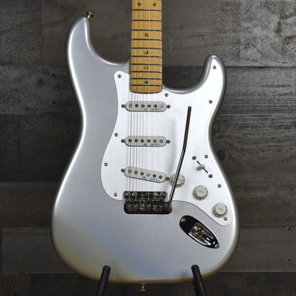 Pre-Owned Fender H.E.R Stratocaster Upgraded with Seymour Duncan Pickups and VegaTrem - Chrome Glow with Gigbag