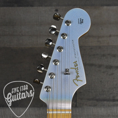Pre-Owned Fender H.E.R Stratocaster Upgraded with Seymour Duncan Pickups and VegaTrem - Chrome Glow with Gigbag