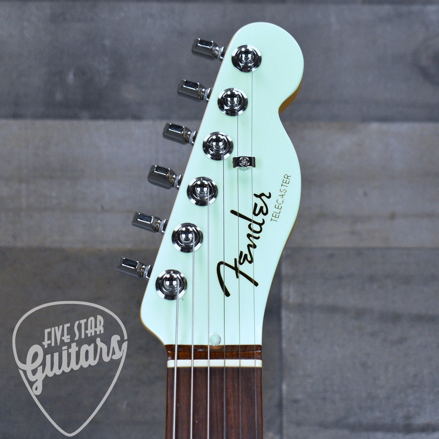 Pre-Owned Fender Ultra Luxe Telecaster - Transparent Surf Green with Hard Shell Case