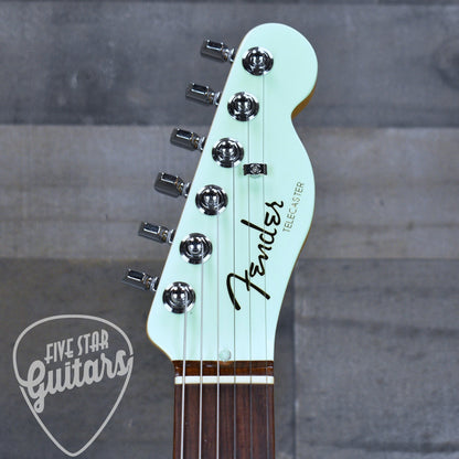 Pre-Owned Fender Ultra Luxe Telecaster - Transparent Surf Green with Hard Shell Case