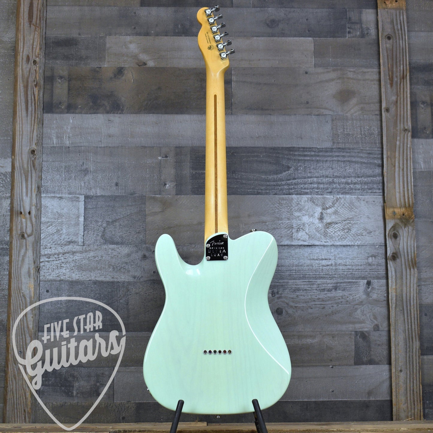 Pre-Owned Fender Ultra Luxe Telecaster - Transparent Surf Green with Hard Shell Case