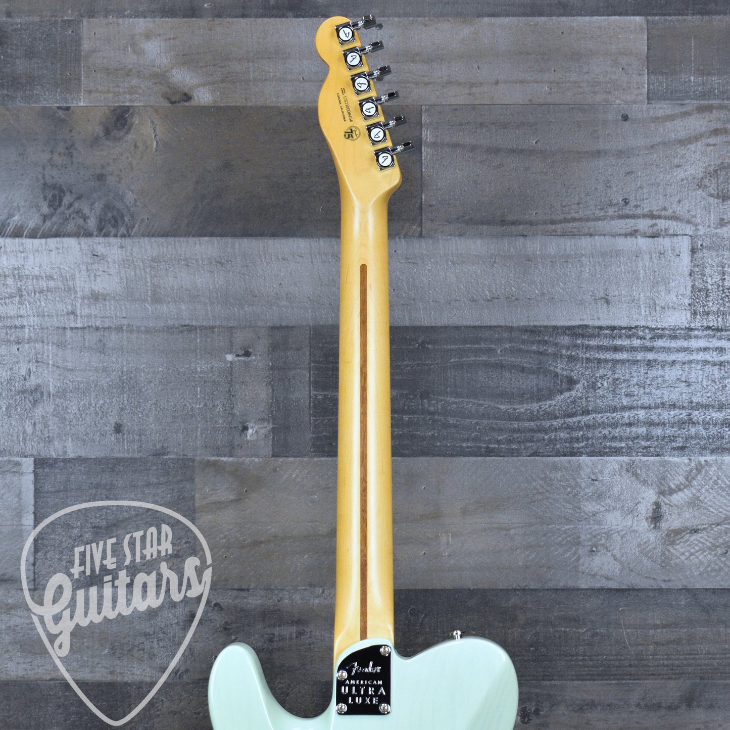Pre-Owned Fender Ultra Luxe Telecaster - Transparent Surf Green with Hard Shell Case