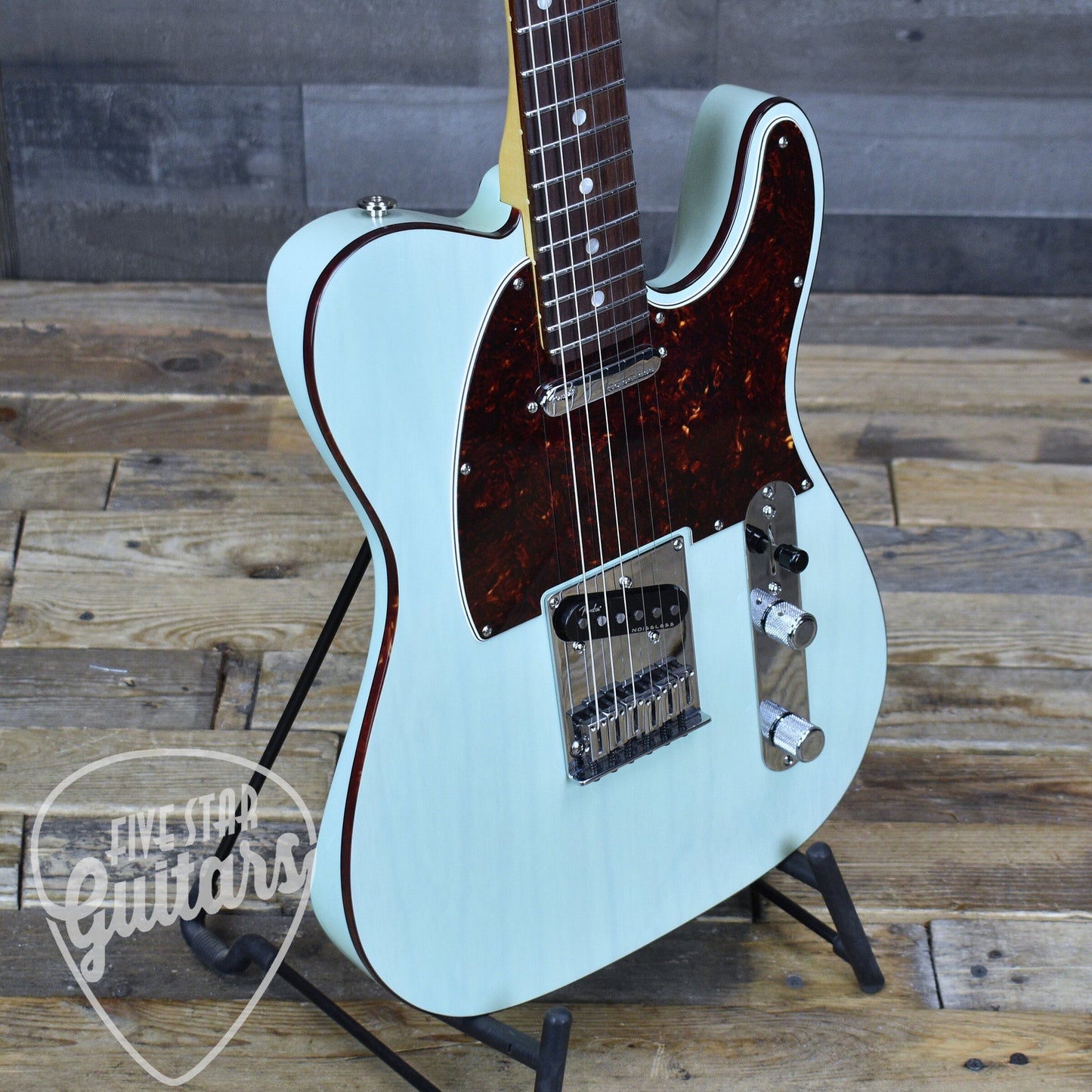 Pre-Owned Fender Ultra Luxe Telecaster - Transparent Surf Green with Hard Shell Case