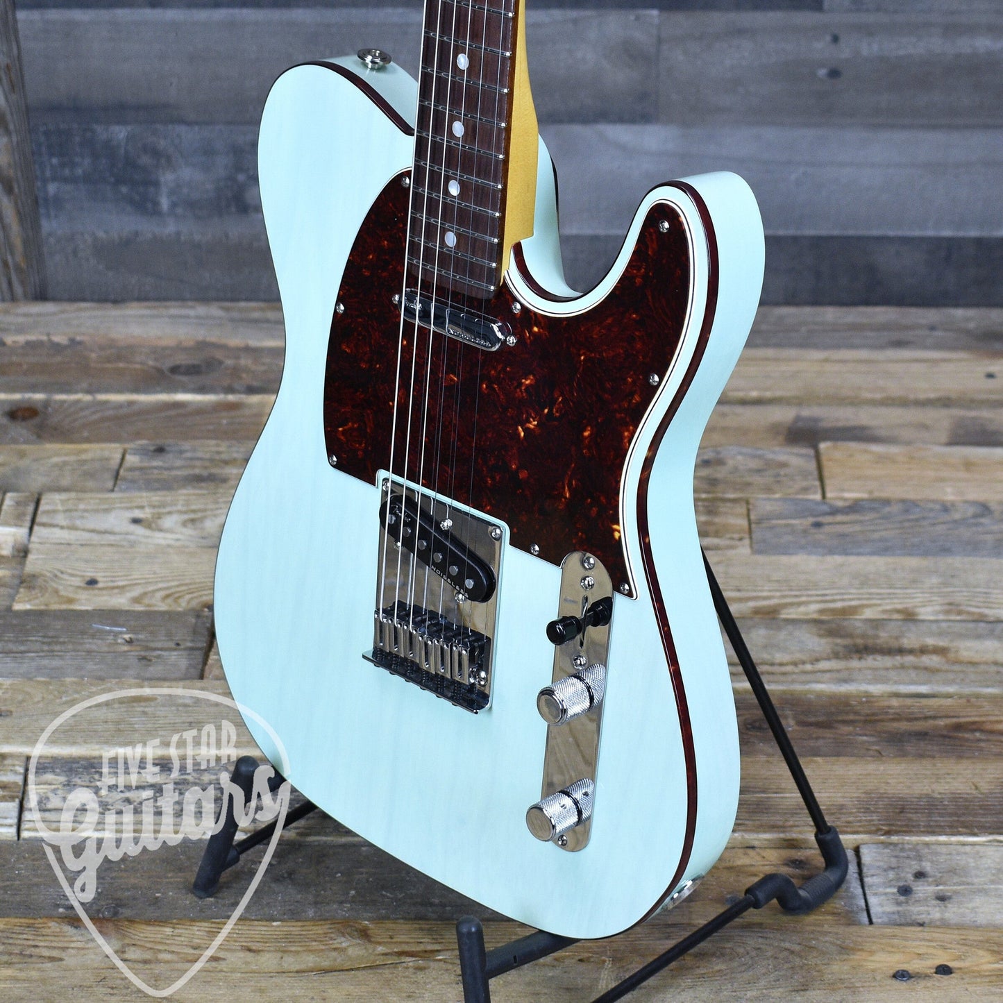 Pre-Owned Fender Ultra Luxe Telecaster - Transparent Surf Green with Hard Shell Case