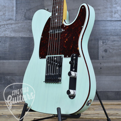 Pre-Owned Fender Ultra Luxe Telecaster - Transparent Surf Green with Hard Shell Case