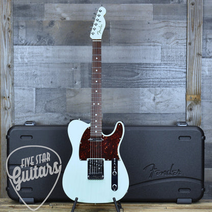 Pre-Owned Fender Ultra Luxe Telecaster - Transparent Surf Green with Hard Shell Case