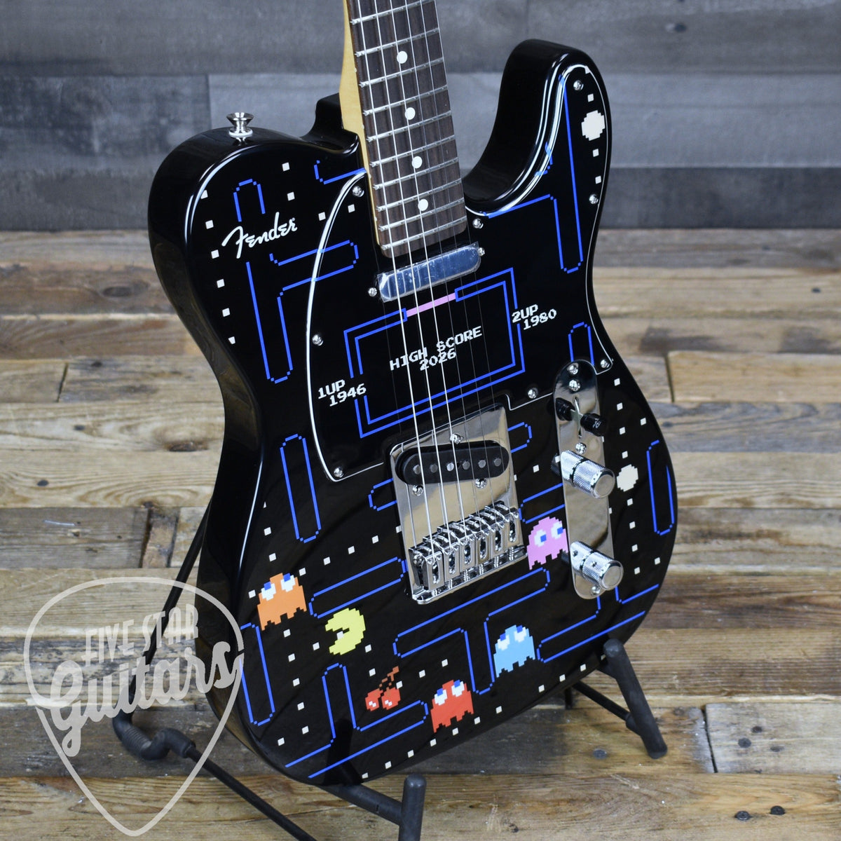 Pre-Owned Fender x PAC-MAN Player II Telecaster - PAC-MAN Graphic with Gigbag