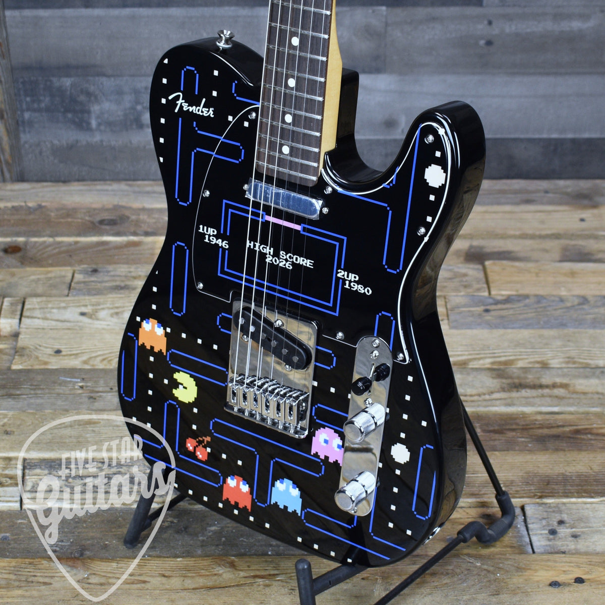 Pre-Owned Fender x PAC-MAN Player II Telecaster - PAC-MAN Graphic with Gigbag