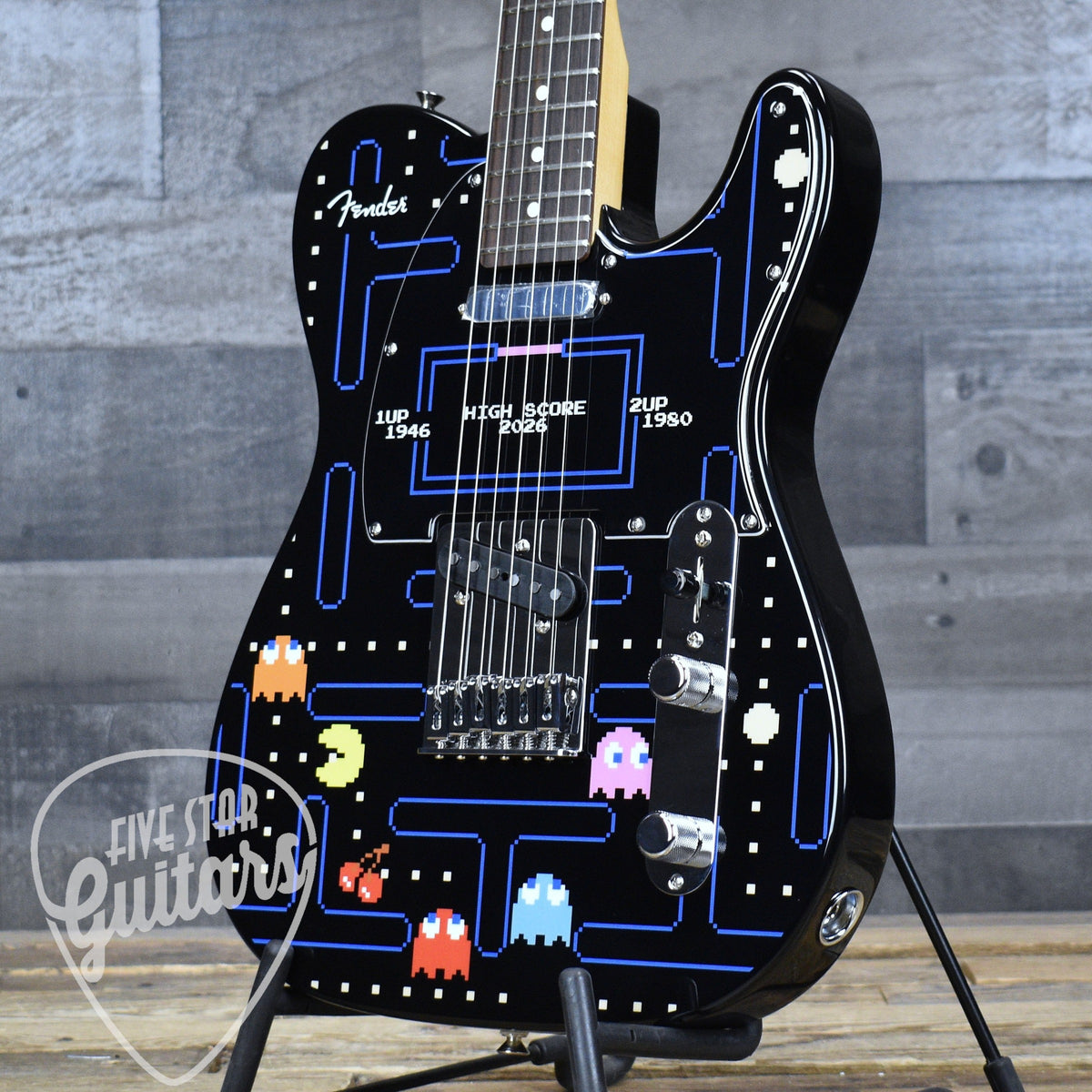 Pre-Owned Fender x PAC-MAN Player II Telecaster - PAC-MAN Graphic with Gigbag