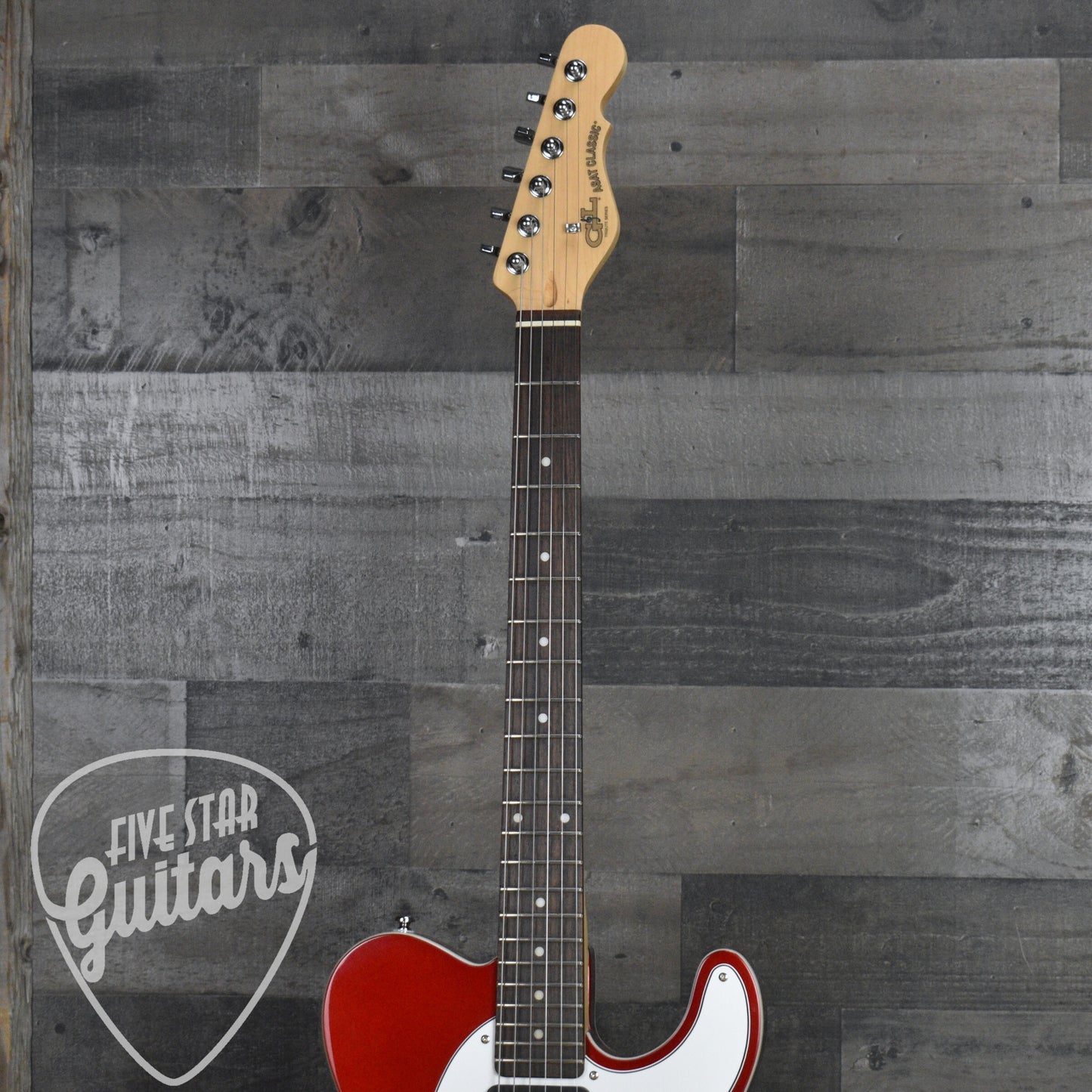 Pre-Owned G&L Tribute Series Limited Edition ASAT Classic Bluesboy Semi-hollow - Candy Apple Red with Hard Shell Case