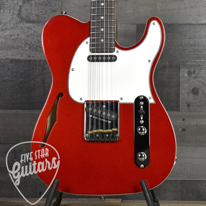 Pre-Owned G&L Tribute Series Limited Edition ASAT Classic Bluesboy Semi-hollow - Candy Apple Red with Hard Shell Case