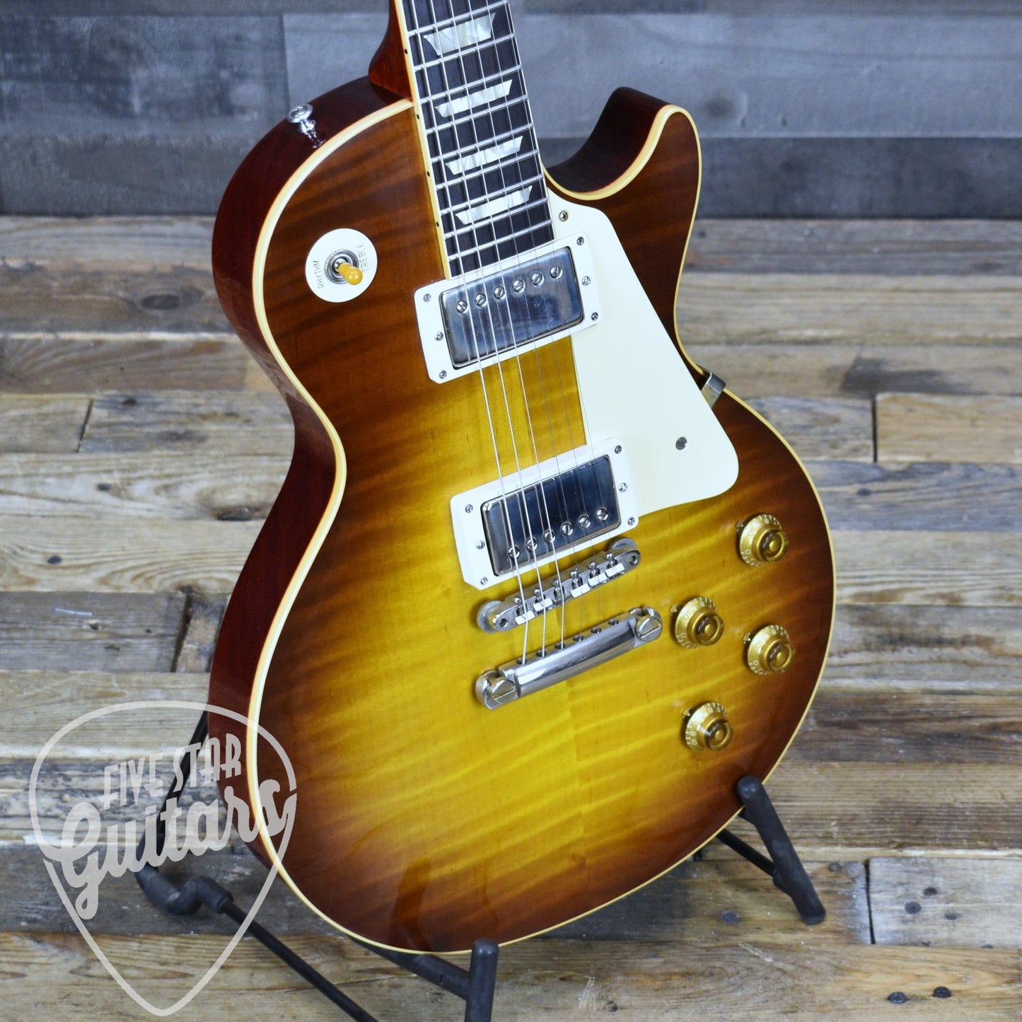 Pre-Owned Gibson Custom Shop Les Paul '59 Standard Reissue R9 - Iced Tea Burst with Hard Shell Case