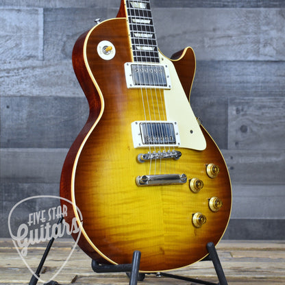 Pre-Owned Gibson Custom Shop Les Paul '59 Standard Reissue R9 - Iced Tea Burst with Hard Shell Case