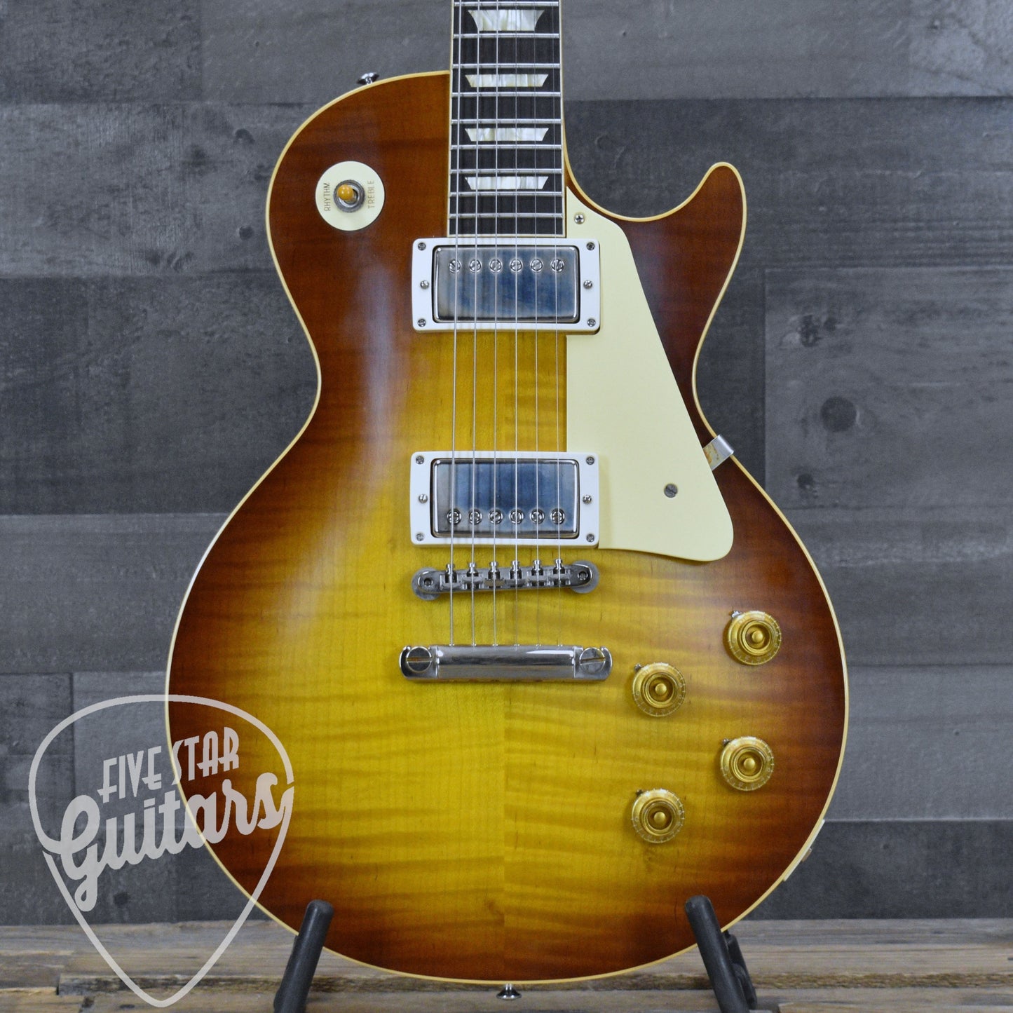 Pre-Owned Gibson Custom Shop Les Paul '59 Standard Reissue R9 - Iced Tea Burst with Hard Shell Case