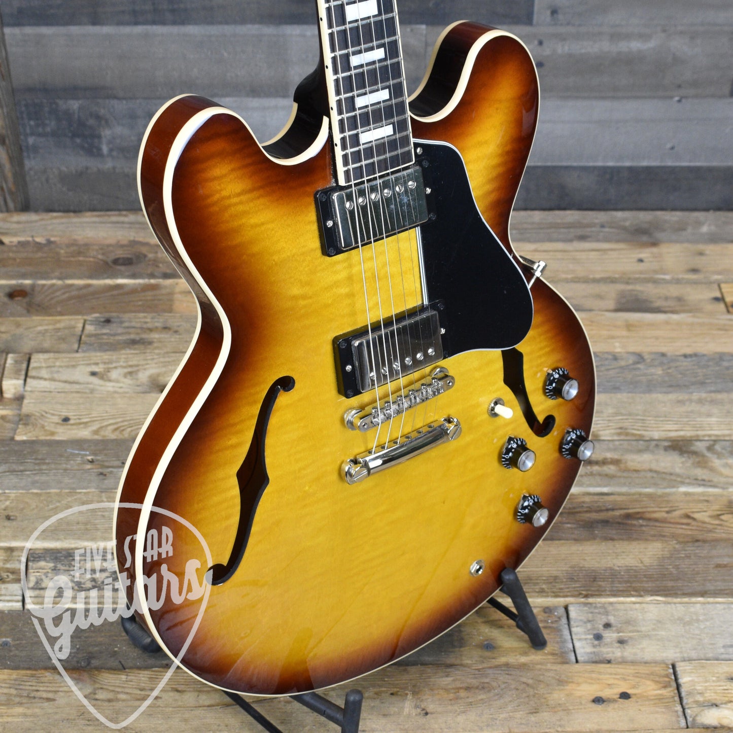 Pre-Owned Gibson ES-335 Figured - Iced Tea Burst with Hardshell Case