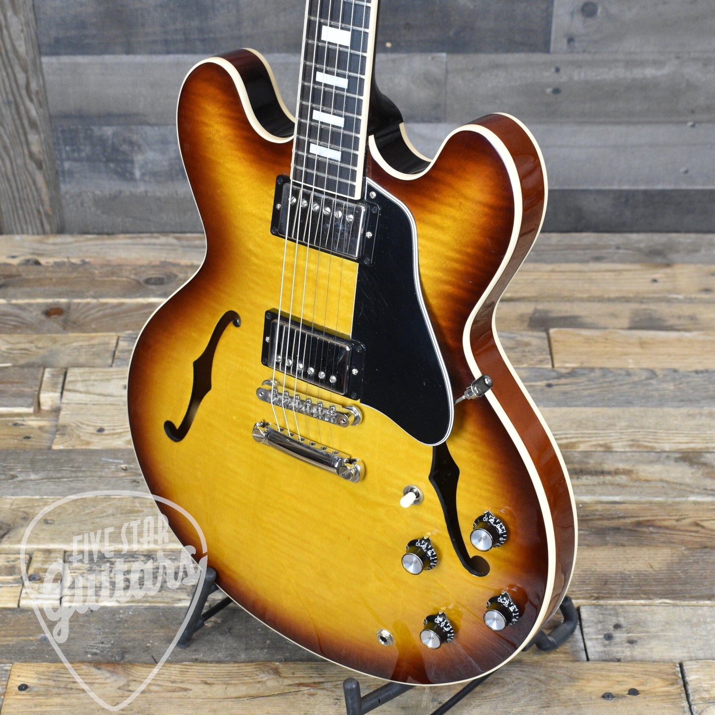 Pre-Owned Gibson ES-335 Figured - Iced Tea Burst with Hardshell Case