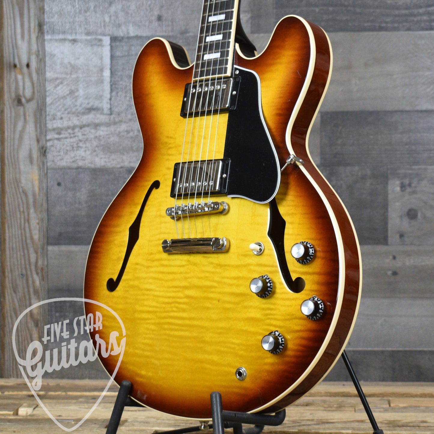 Pre-Owned Gibson ES-335 Figured - Iced Tea Burst with Hardshell Case