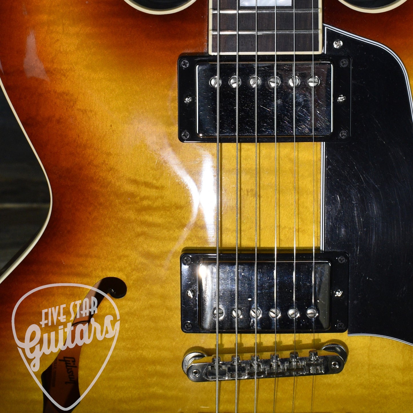 Pre-Owned Gibson ES-335 Figured - Iced Tea Burst with Hardshell Case