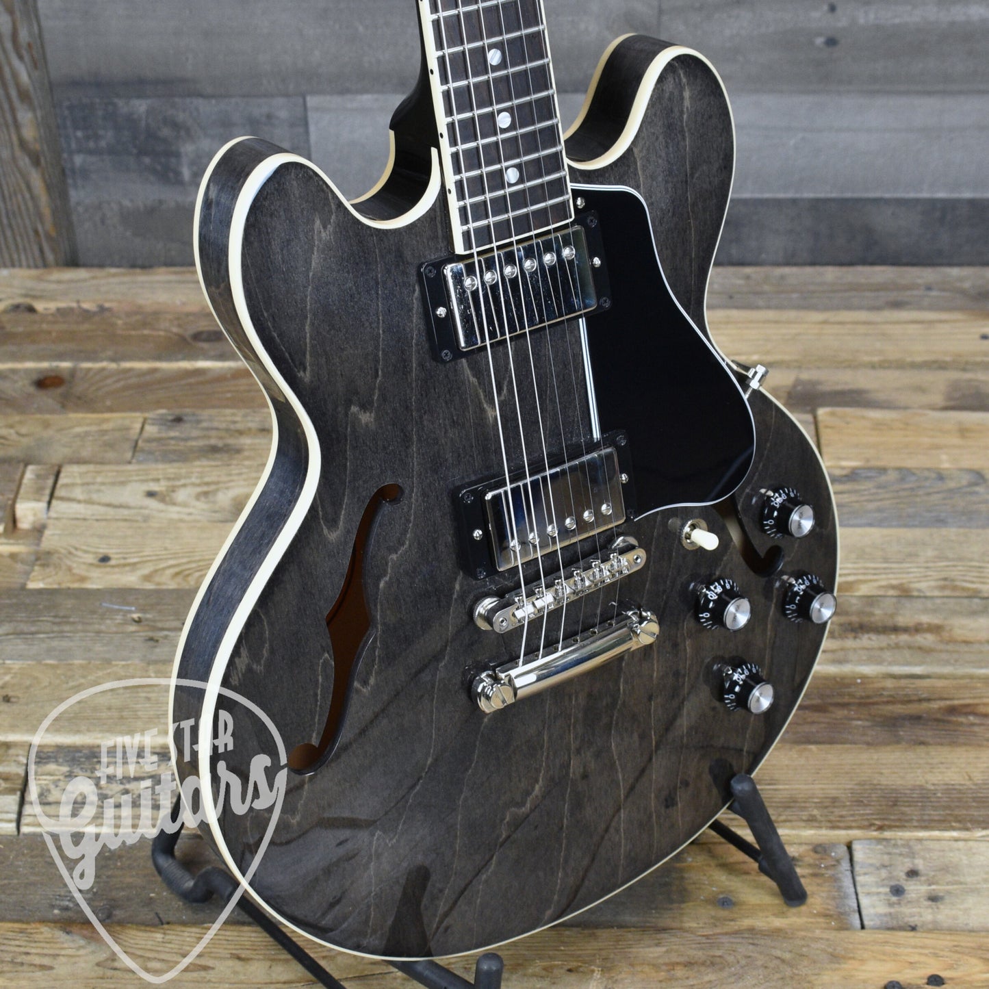 Pre-Owned Gibson ES-339 - Trans Ebony with Hardshell Case