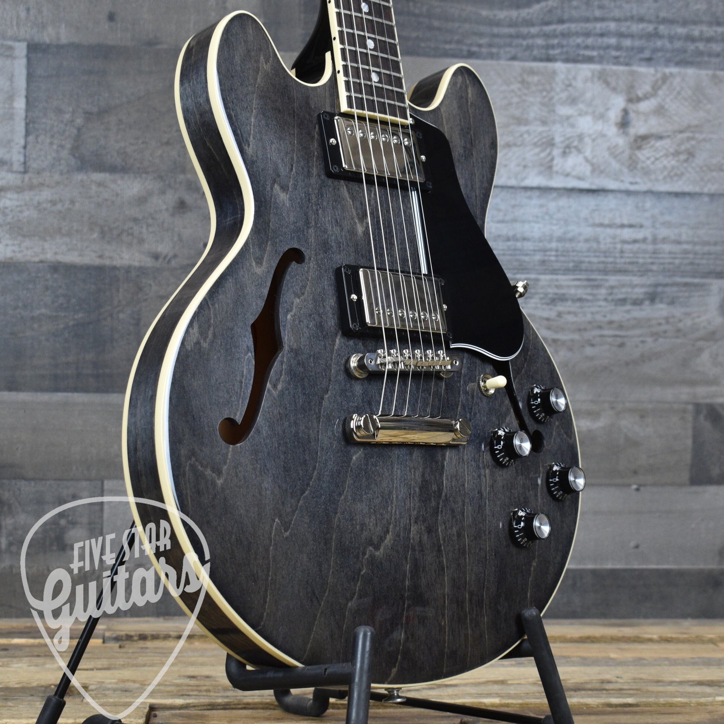 Pre-Owned Gibson ES-339 - Trans Ebony with Hardshell Case