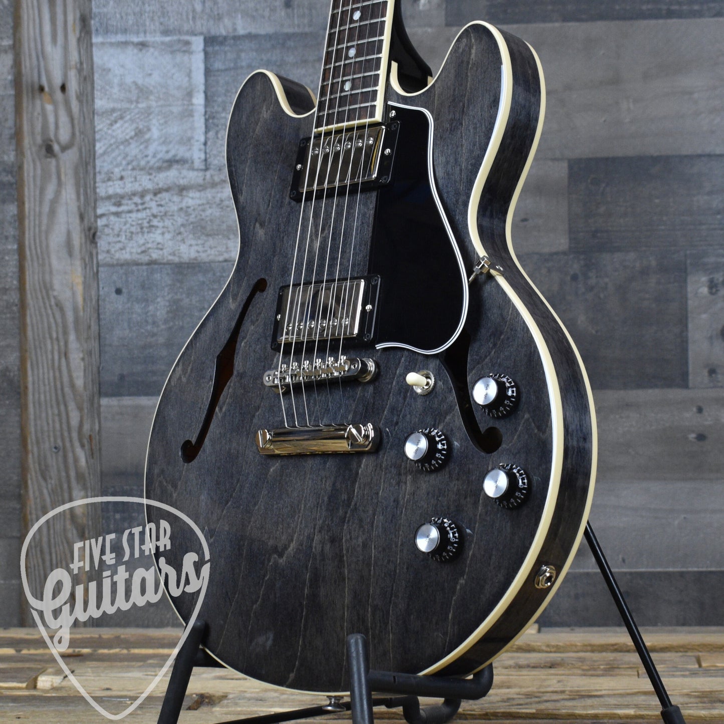 Pre-Owned Gibson ES-339 - Trans Ebony with Hardshell Case