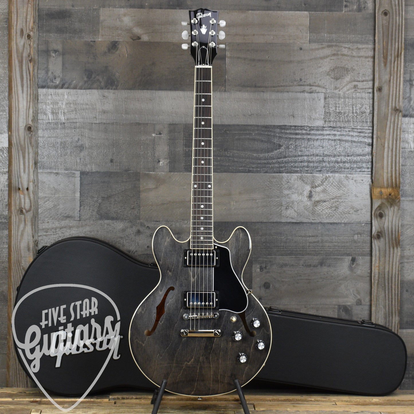 Pre-Owned Gibson ES-339 - Trans Ebony with Hardshell Case