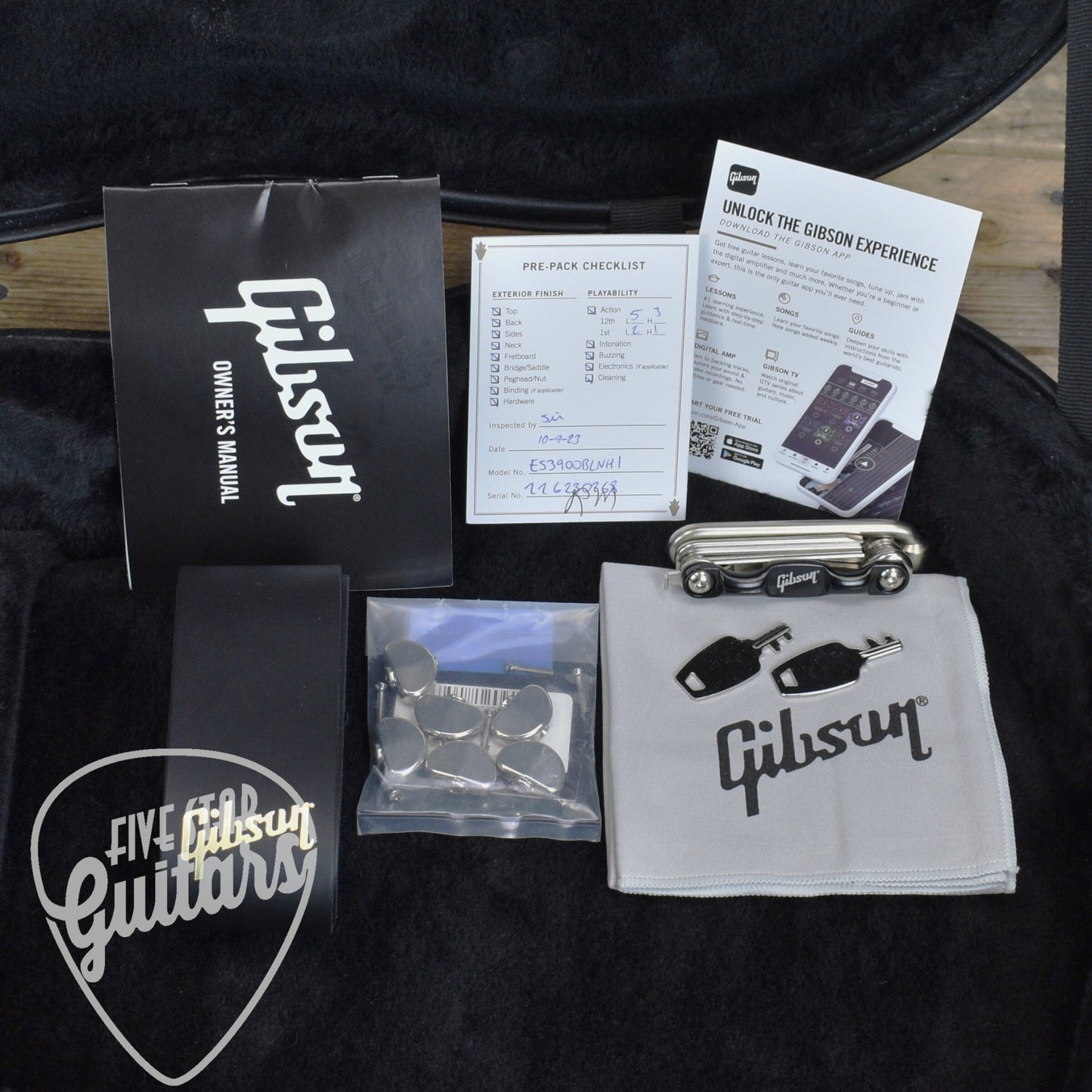 Pre-Owned Gibson ES-339 - Trans Ebony with Hardshell Case