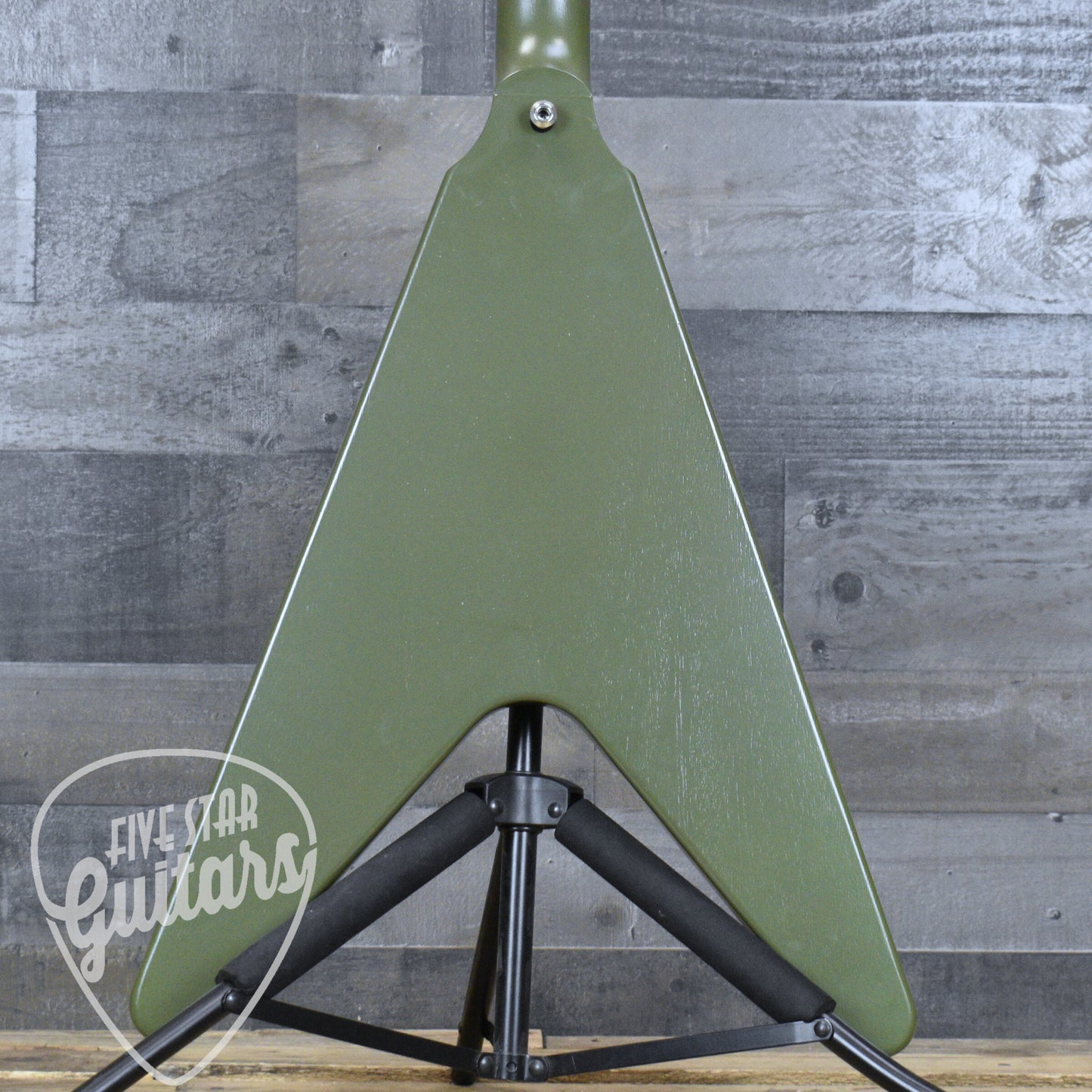 Pre-Owned Gibson Flying V Tribute - Satin Olive Drab with Hardshell Case