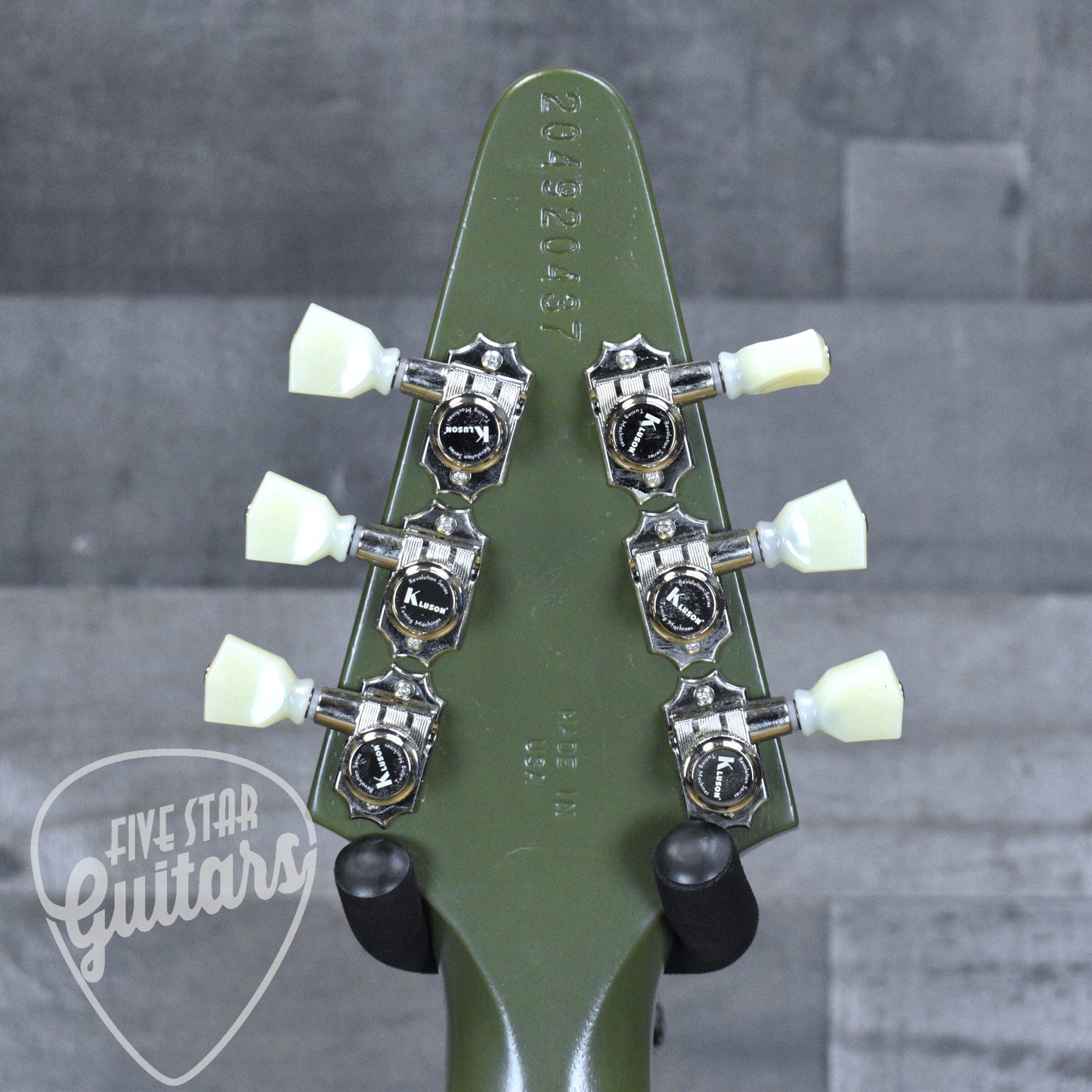 Pre-Owned Gibson Flying V Tribute - Satin Olive Drab with Hardshell Case