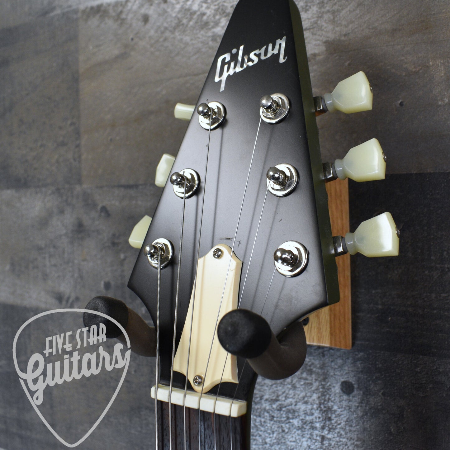 Pre-Owned Gibson Flying V Tribute - Satin Olive Drab with Hardshell Case