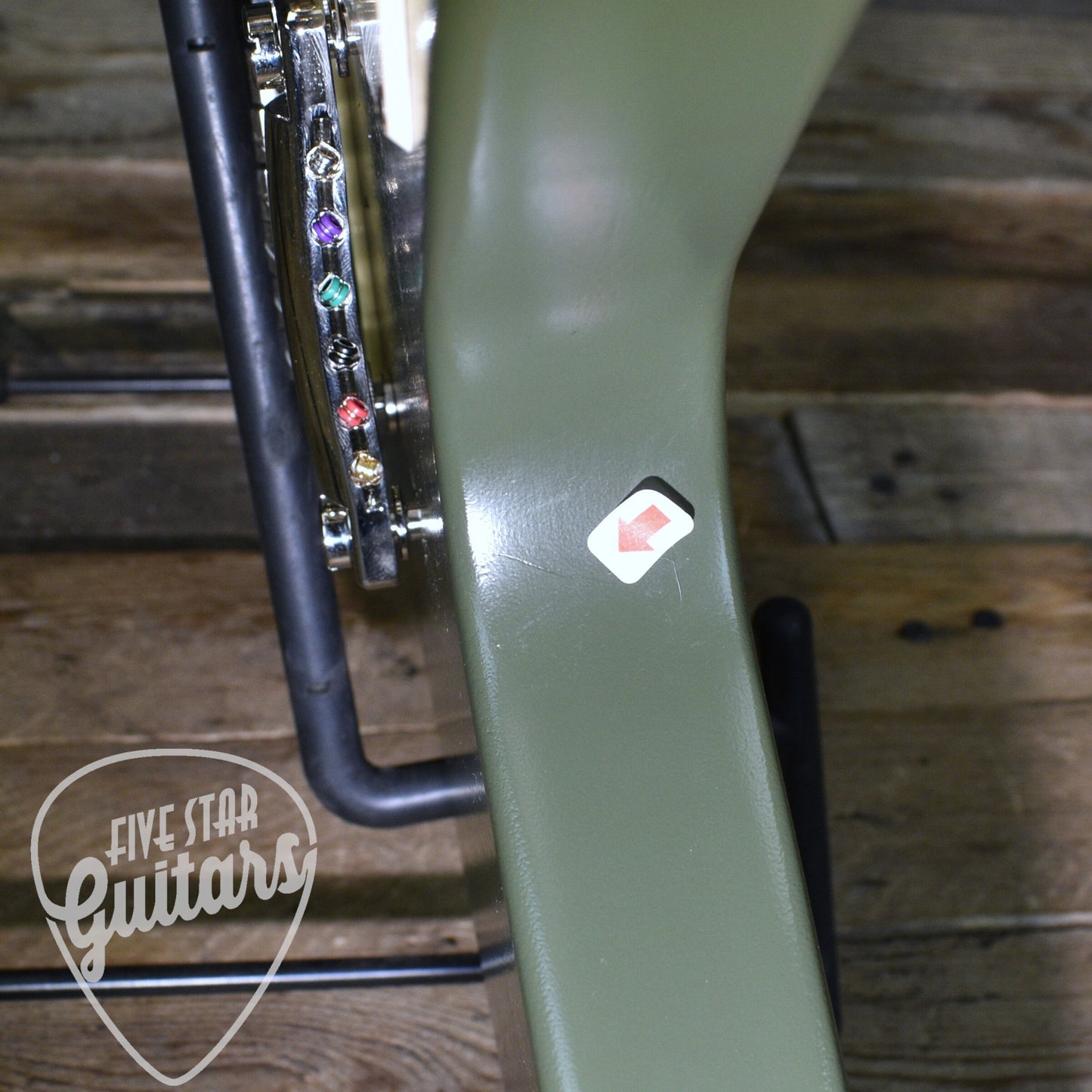 Pre-Owned Gibson Flying V Tribute - Satin Olive Drab with Hardshell Case