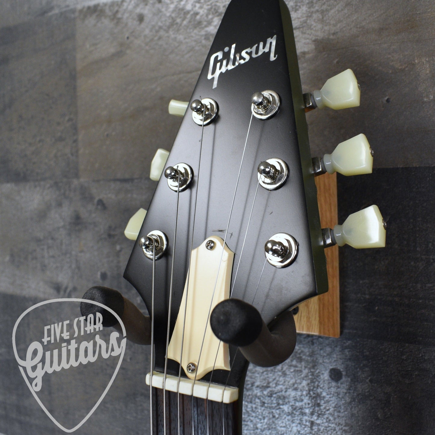 Pre-Owned Gibson Flying V Tribute - Satin Olive Drab with Hardshell Case