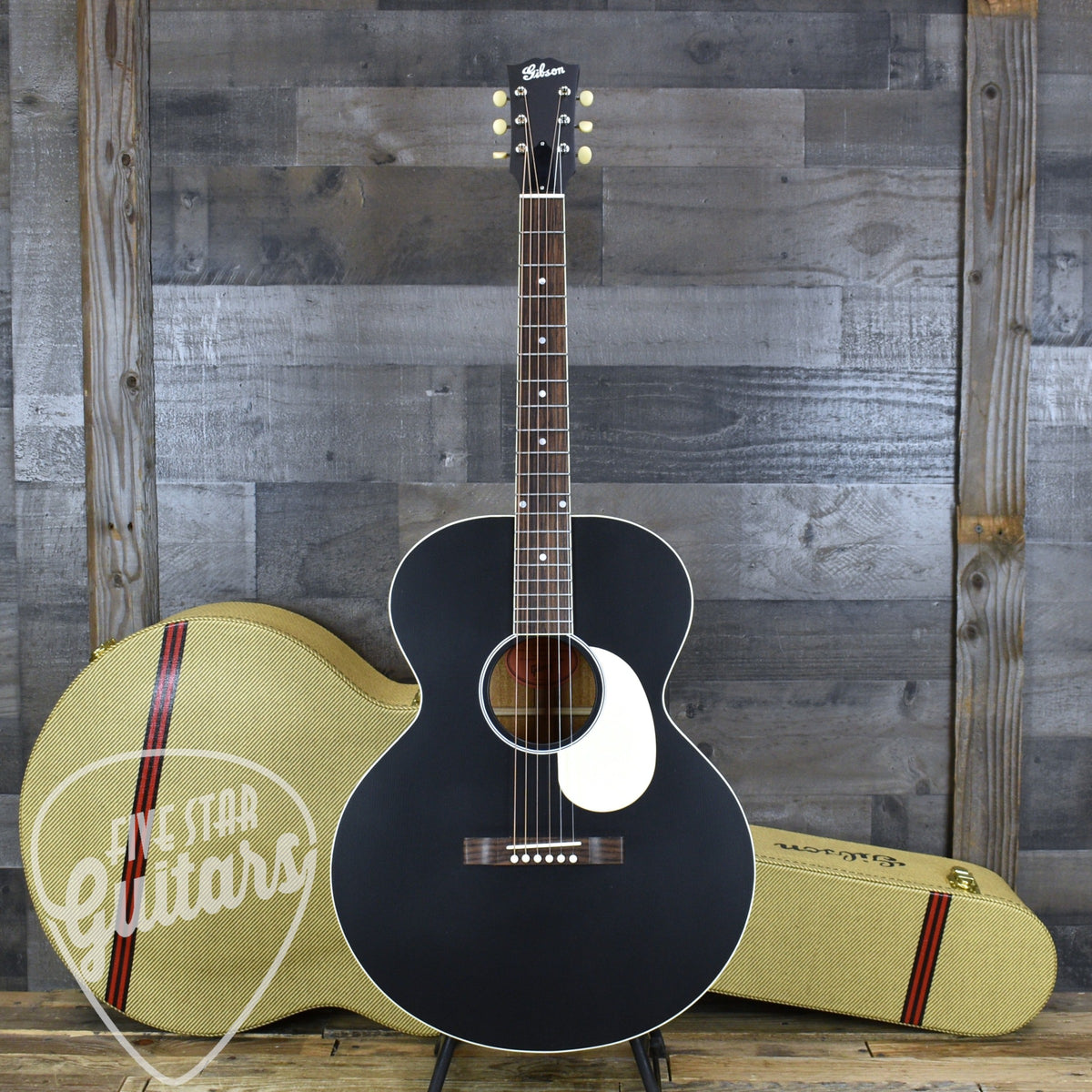 Pre-Owned Gibson J-185 Century 12-Fret - Ebony with Hardshell Case