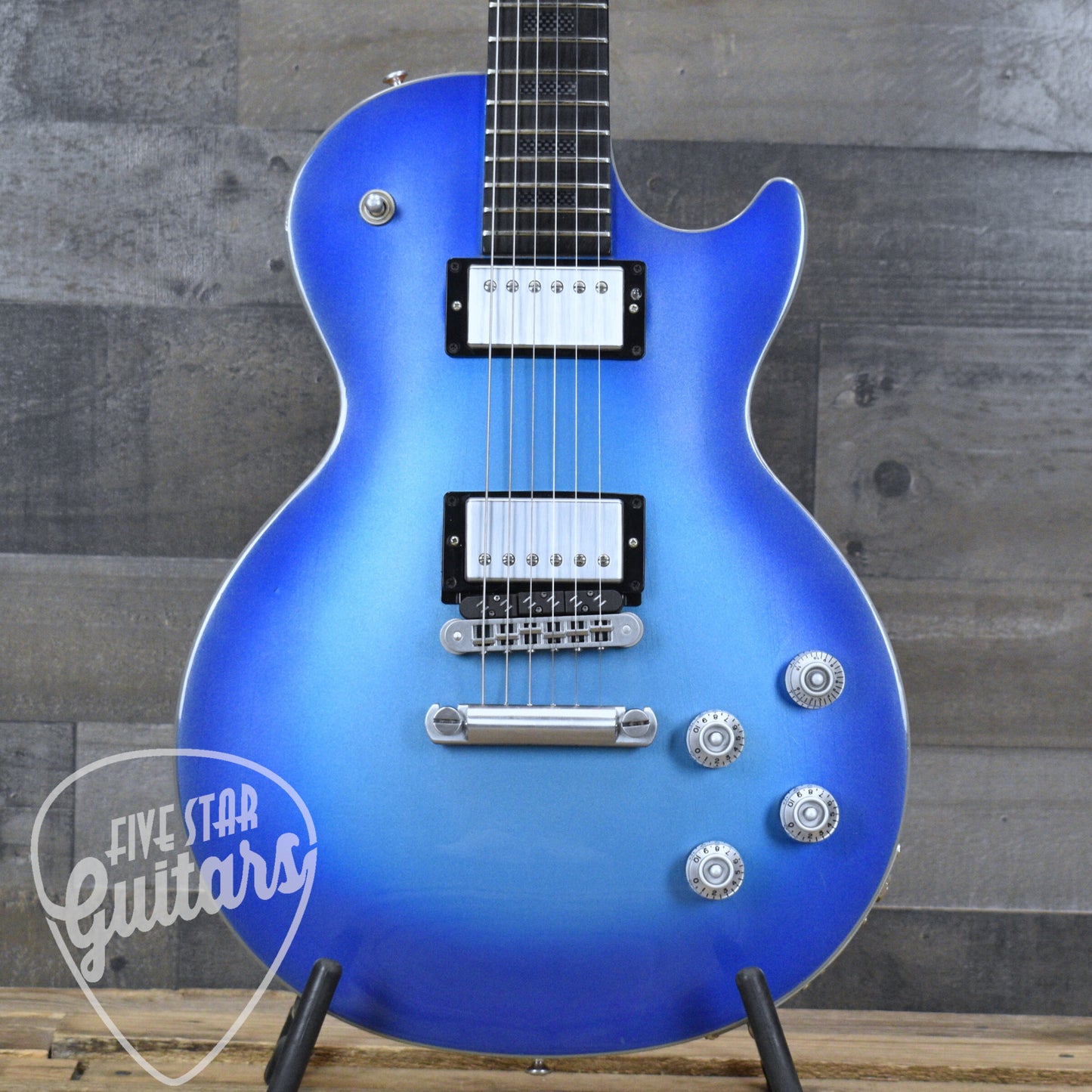 Pre-Owned Gibson Les Paul HD6.X-Pro - Blue Metallic with Hardshell Case and Brain