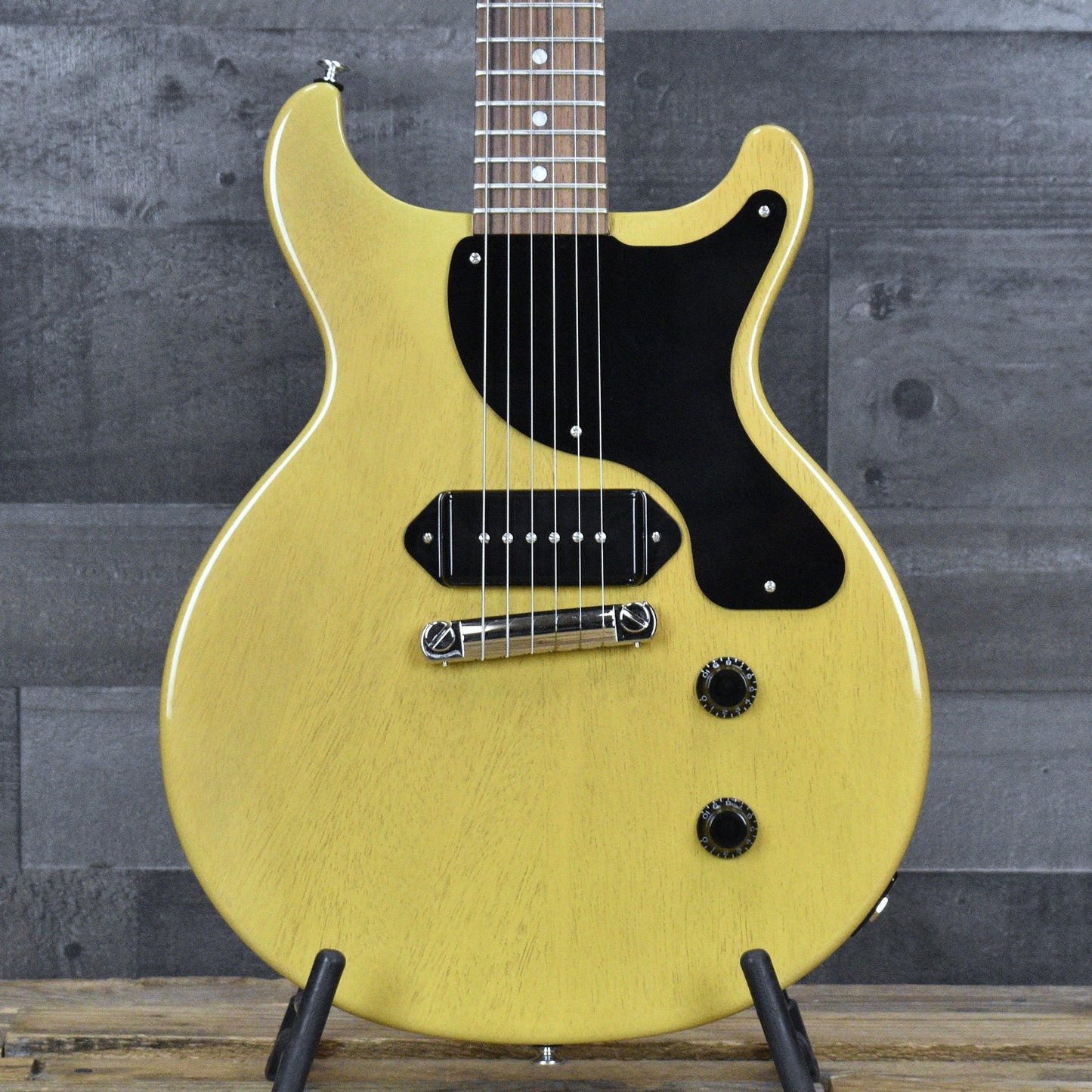 Pre-Owned Gibson Les Paul Junior Double Cut - TV Yellow with Hard Shell Case