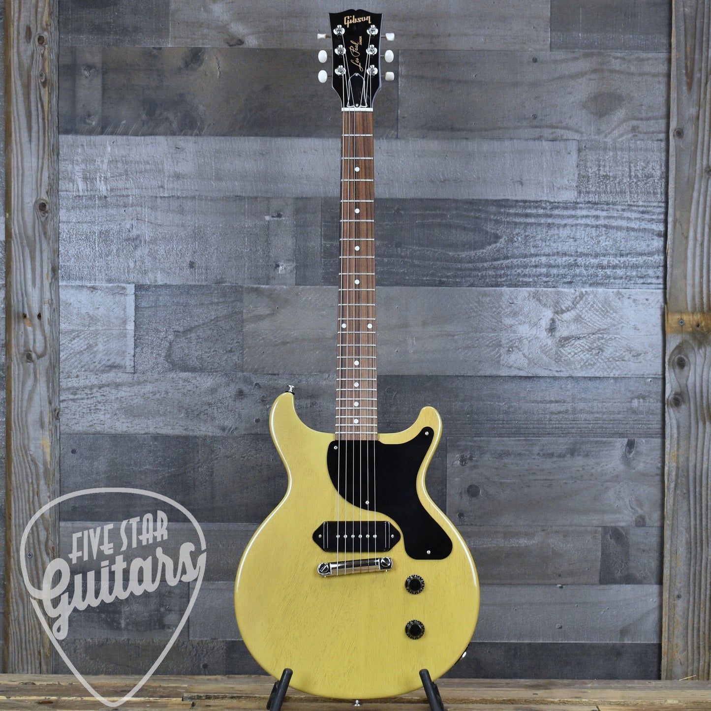Pre-Owned Gibson Les Paul Junior Double Cut - TV Yellow with Hard Shell Case