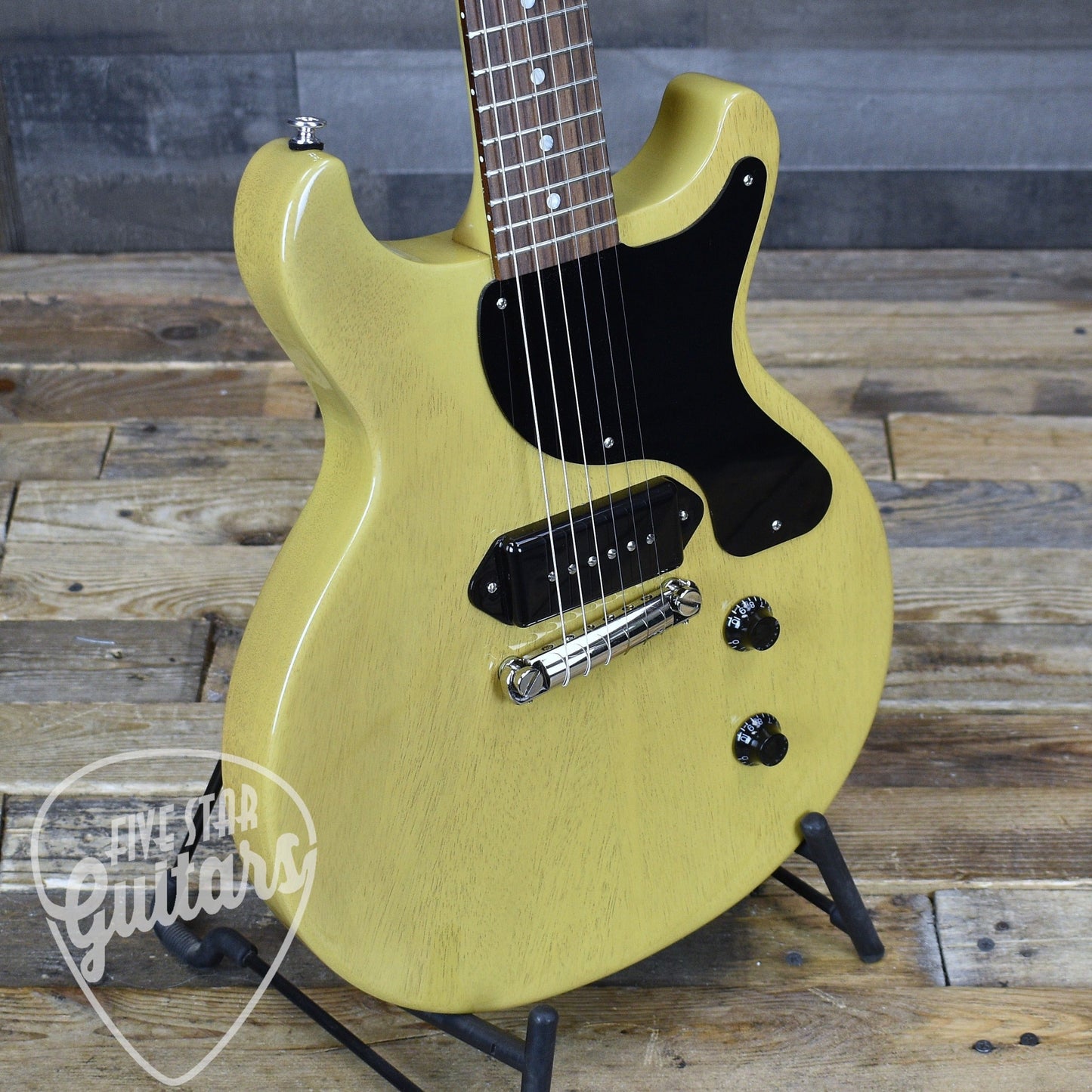 Pre-Owned Gibson Les Paul Junior Double Cut - TV Yellow with Hard Shell Case