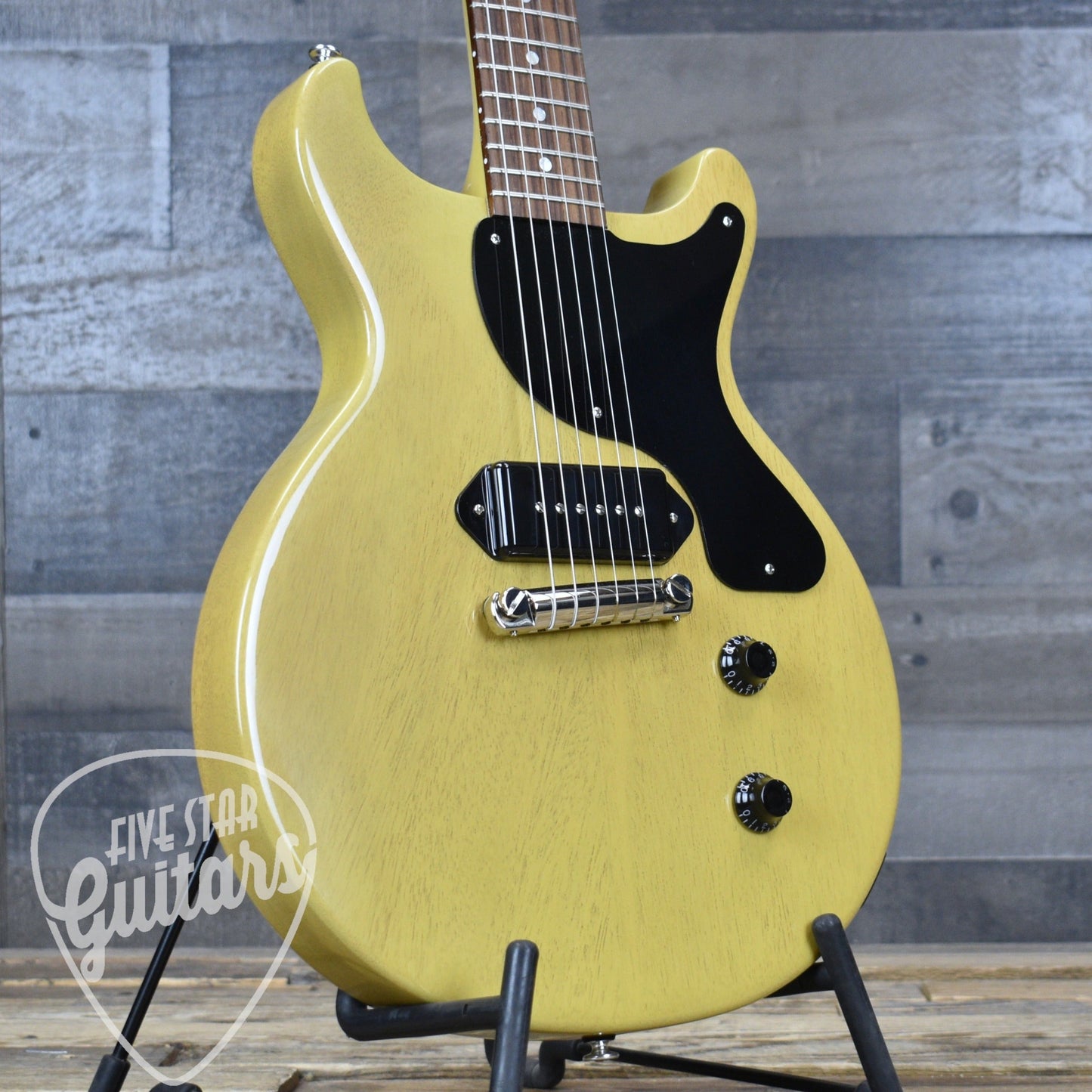 Pre-Owned Gibson Les Paul Junior Double Cut - TV Yellow with Hard Shell Case