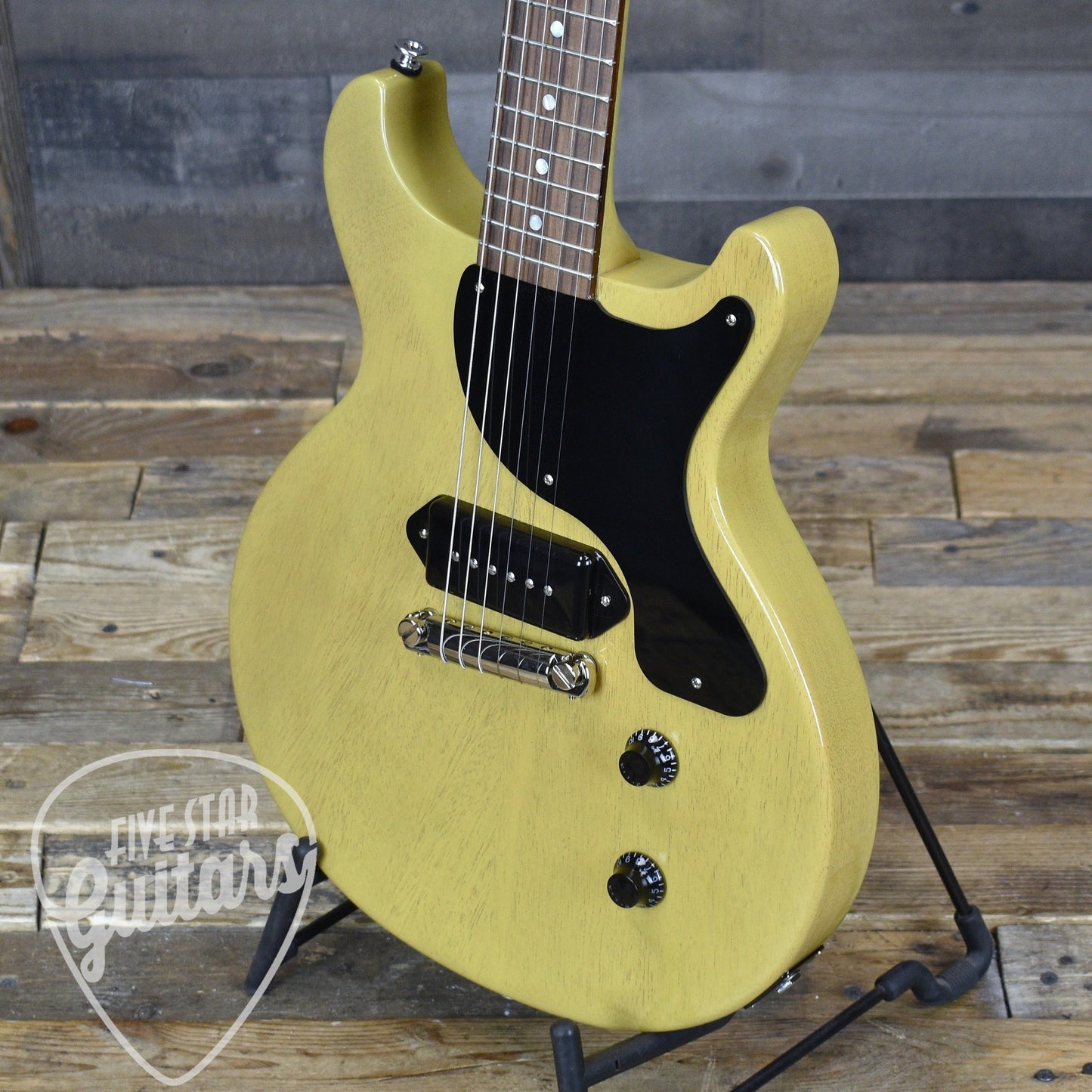 Pre-Owned Gibson Les Paul Junior Double Cut - TV Yellow with Hard Shell Case