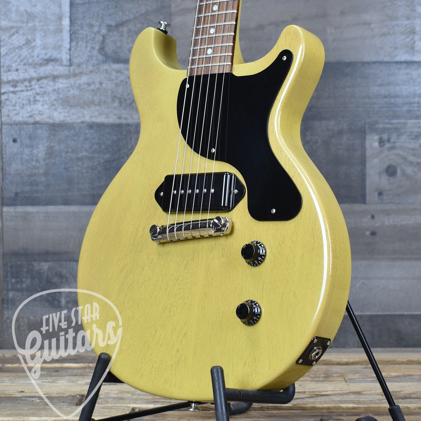 Pre-Owned Gibson Les Paul Junior Double Cut - TV Yellow with Hard Shell Case