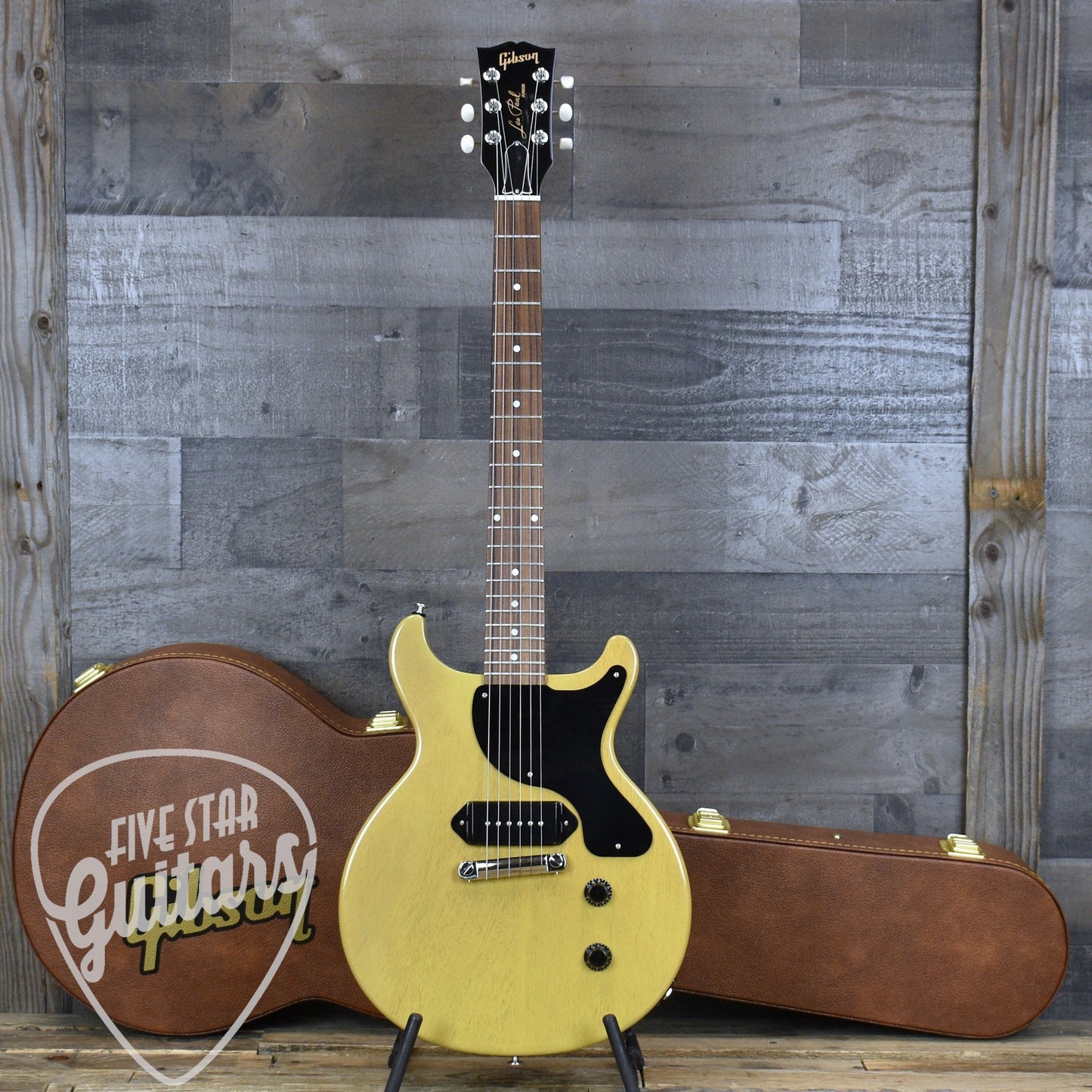 Pre-Owned Gibson Les Paul Junior Double Cut - TV Yellow with Hard Shell Case