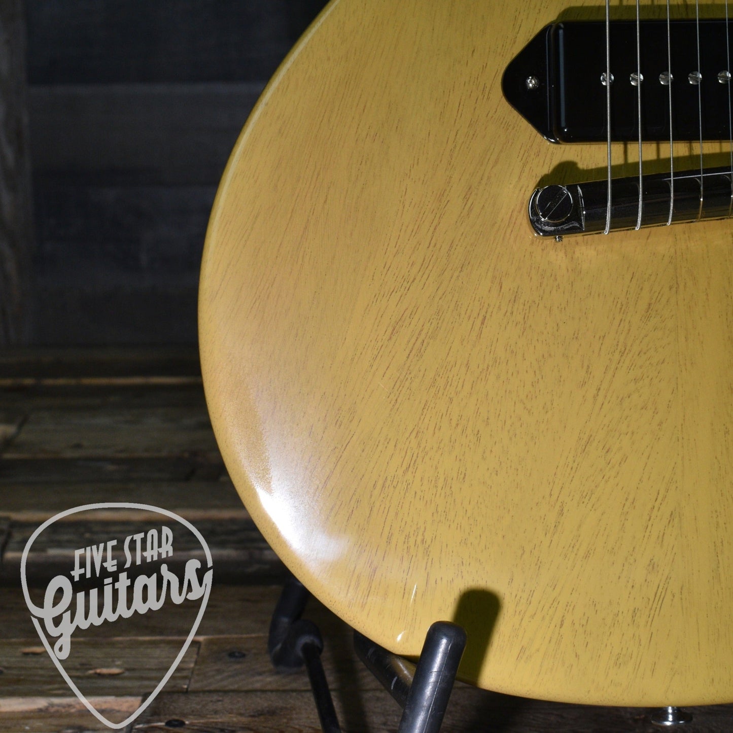 Pre-Owned Gibson Les Paul Junior Double Cut - TV Yellow with Hard Shell Case