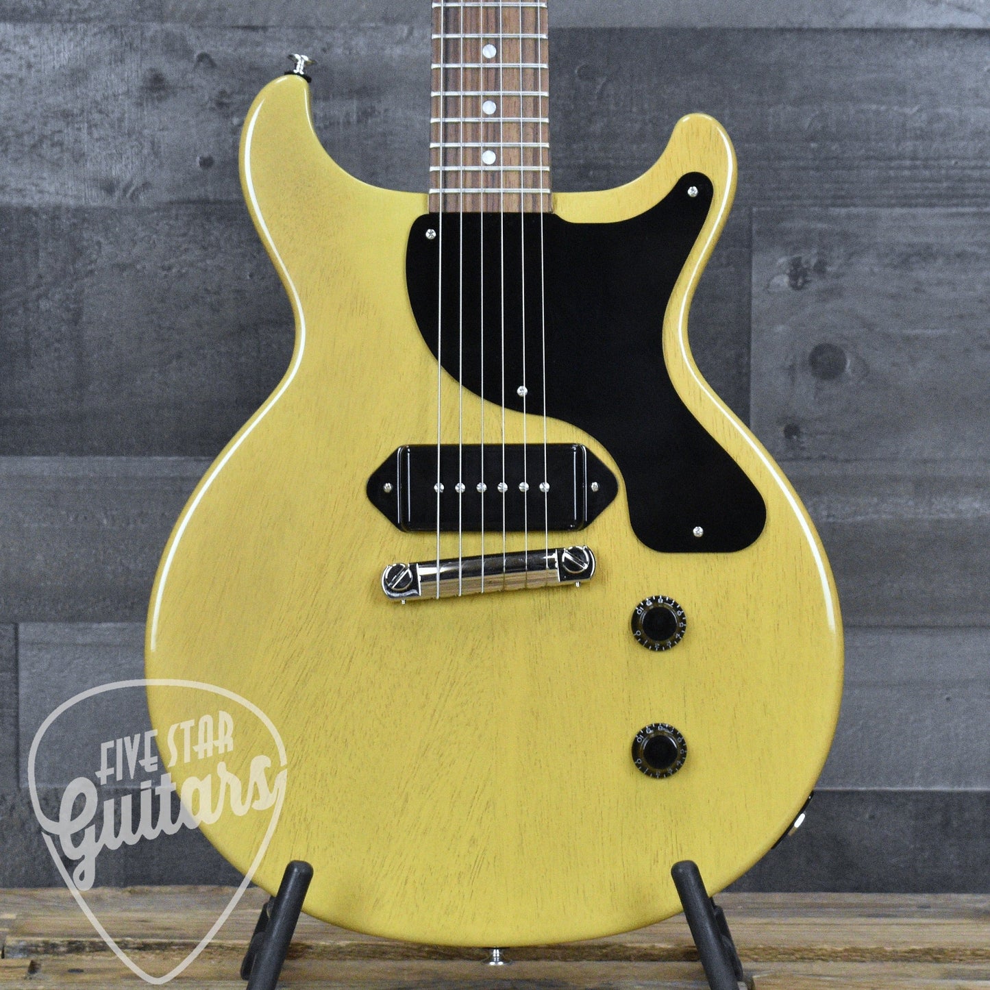 Pre-Owned Gibson Les Paul Junior Double Cut - TV Yellow with Hard Shell Case