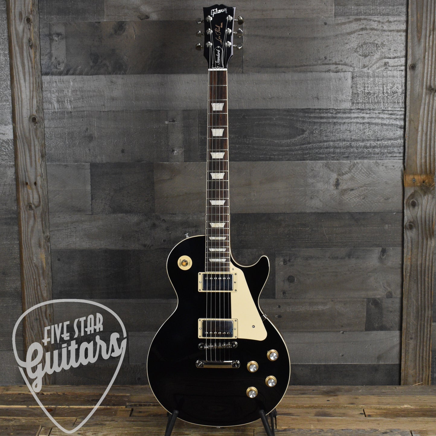Pre-Owned Gibson Les Paul Standard 60s Plain Top - Ebony with Hardshell Case